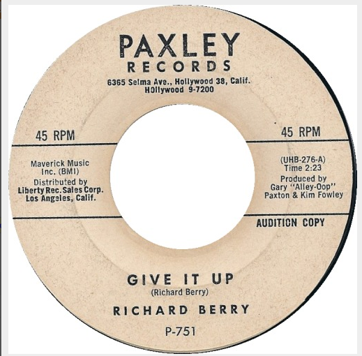 Richard Berry - Give It Up