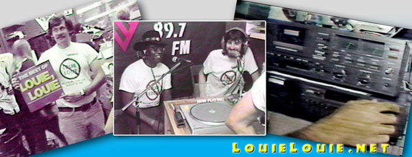 KFJC Maximum LOUIE LOUIE photo montage © Eric Predoehl