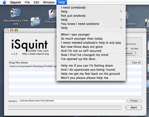 iSquirt - the help file