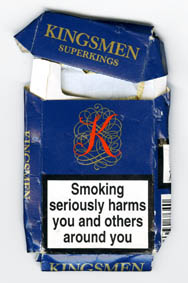 Kingsmen brand cigarettes