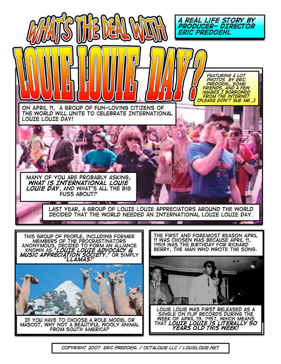 The LOUIE LOUIE Comic Strip Blog - Chapter 3