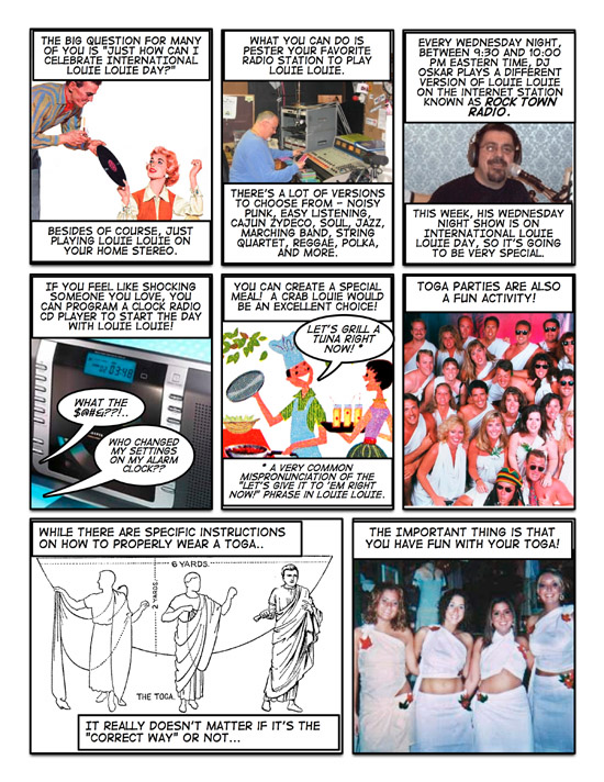 The LOUIE LOUIE Comic Strip Blog - Chapter 3