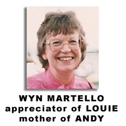 Wyn Martello, friend of LOUIE, mother of ANDY